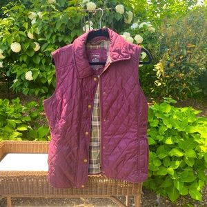 L.L. Bean Maroon Quilted Vest